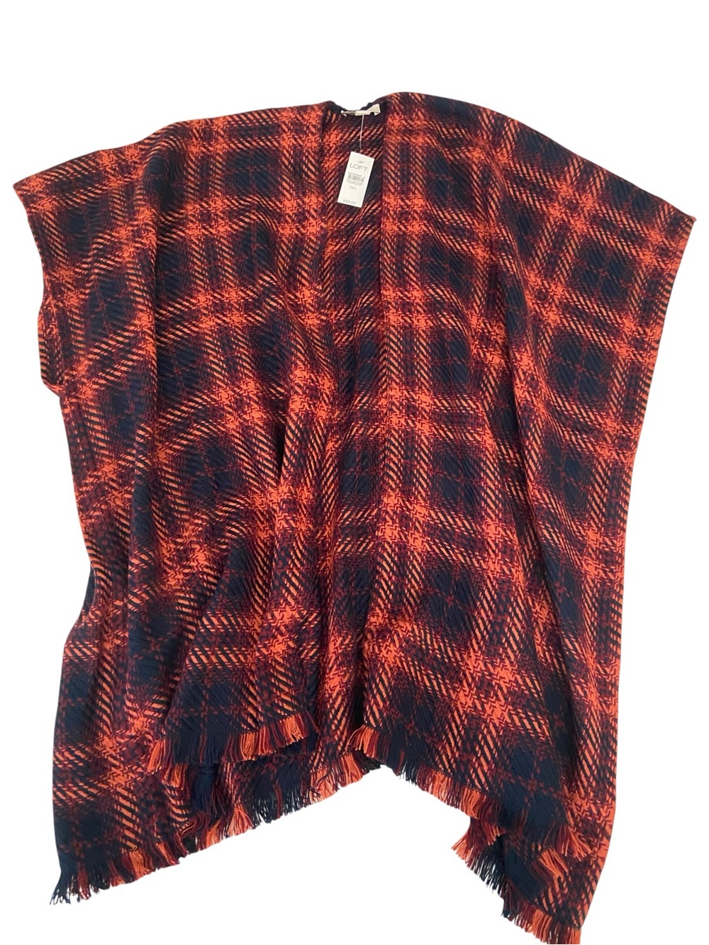 NWT LOFT PLAID WRAP SIZE M/L